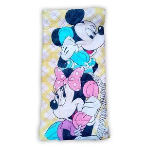 Vintage 1980s Minnie and Mickey Mouse Telephone Walt Disney Kids Sleeping Bag